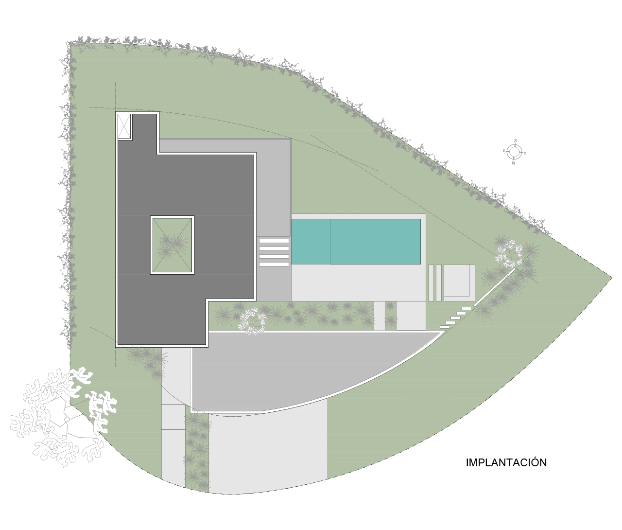 Casa EyL - Implantación